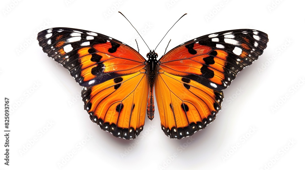 Wonderful and Rare Butterfly on a White Background Wonderful and Rare Butterfly on a White Background