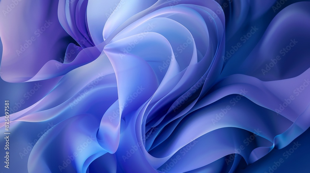 Fototapeta premium blue wavy holographic gradient