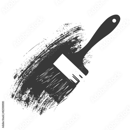 Silhouette brush for painting walls black color only