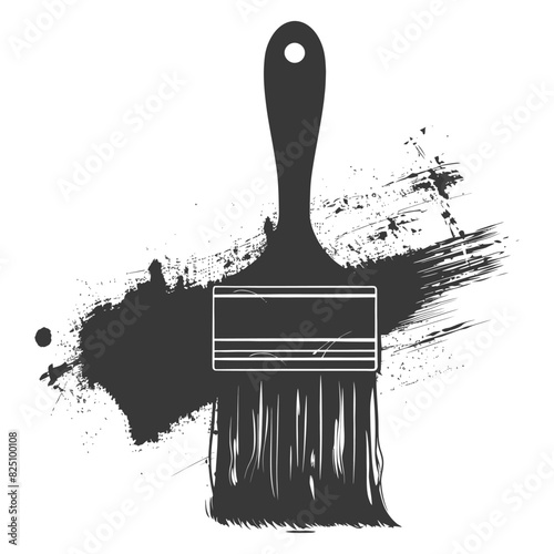 Silhouette brush for painting walls black color only