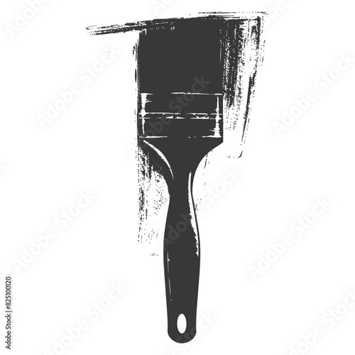 Silhouette brush for painting walls black color only