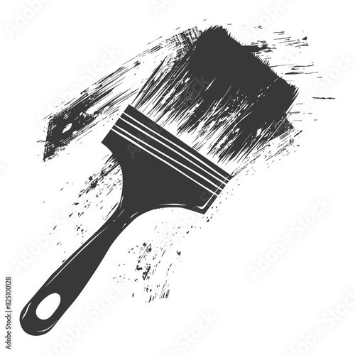 Silhouette brush for painting walls black color only