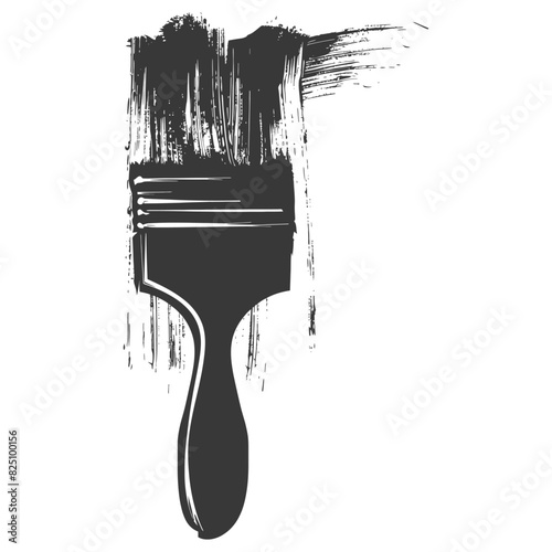 Silhouette brush for painting walls black color only