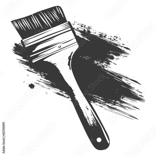 Silhouette brush for painting walls black color only