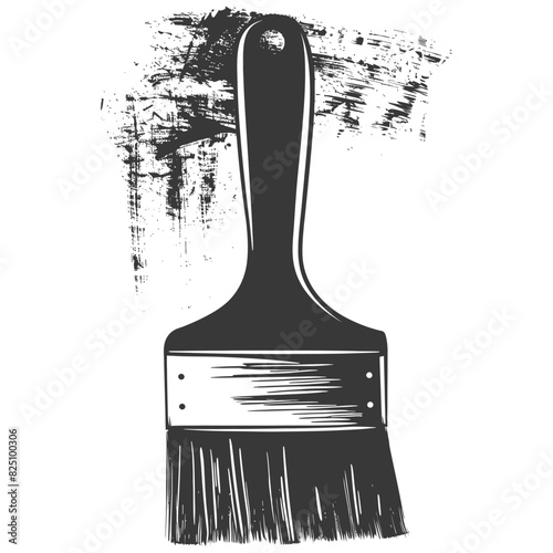 Silhouette brush for painting walls black color only