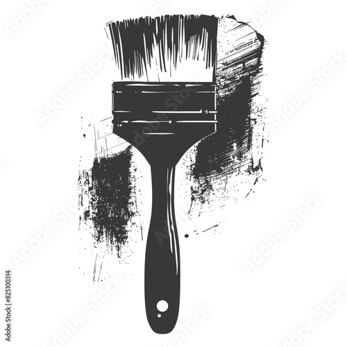 Silhouette brush for painting walls black color only