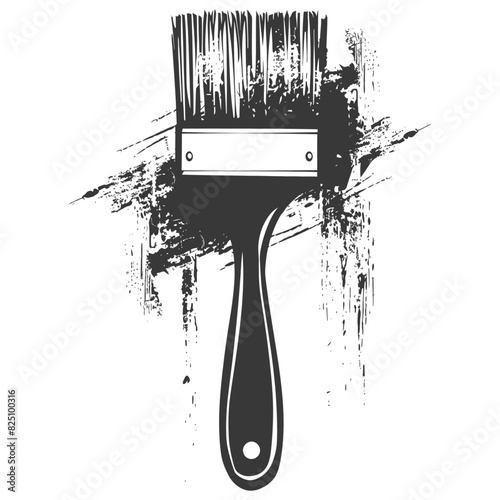 Silhouette brush for painting walls black color only