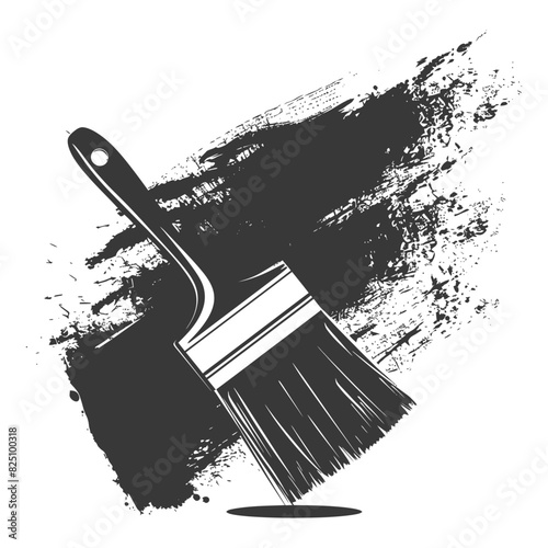 Silhouette brush for painting walls black color only