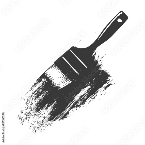 Silhouette brush for painting walls black color only