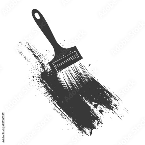 Silhouette brush for painting walls black color only