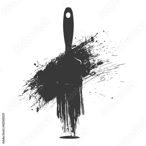 Silhouette brush for painting walls black color only