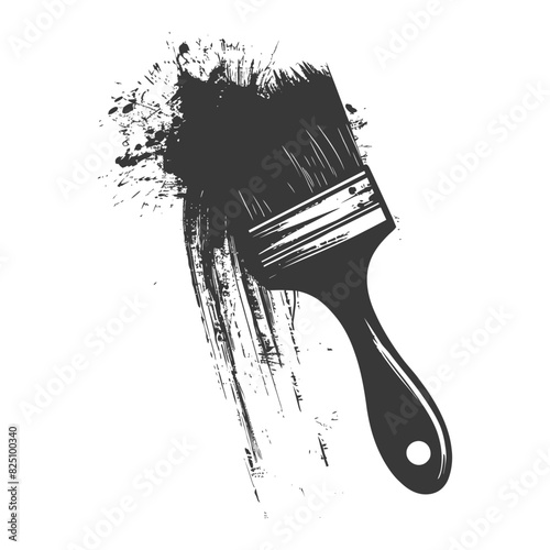 Silhouette brush for painting walls black color only