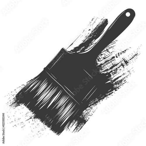 Silhouette brush for painting walls black color only