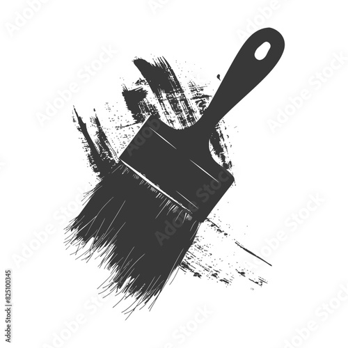 Silhouette brush for painting walls black color only