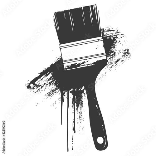 Silhouette brush for painting walls black color only