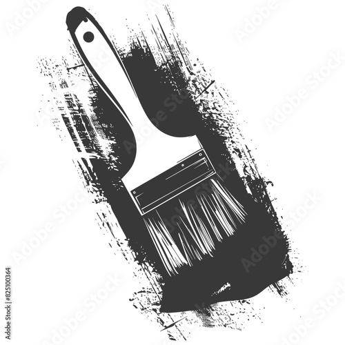 Silhouette brush for painting walls black color only