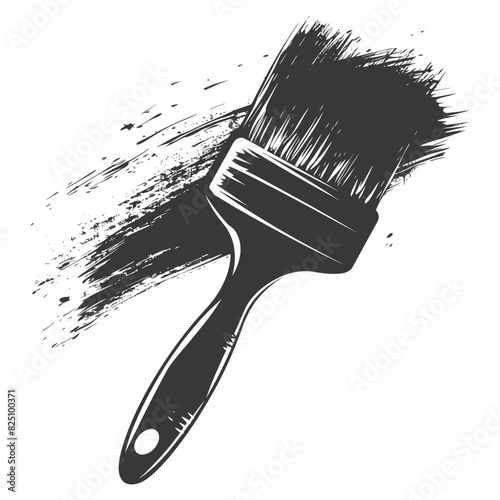 Silhouette brush for painting walls black color only