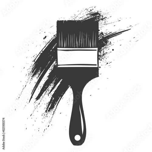 Silhouette brush for painting walls black color only