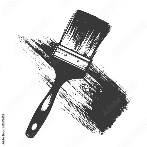Silhouette brush for painting walls black color only