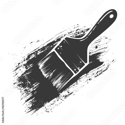 Silhouette brush for painting walls black color only