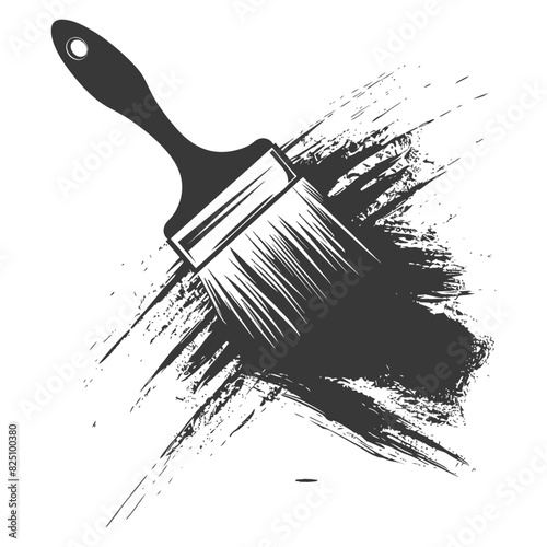 Silhouette brush for painting walls black color only