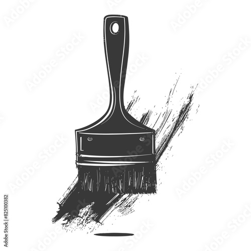 Silhouette brush for painting walls black color only