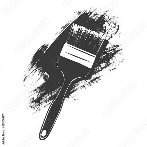 Silhouette brush for painting walls black color only