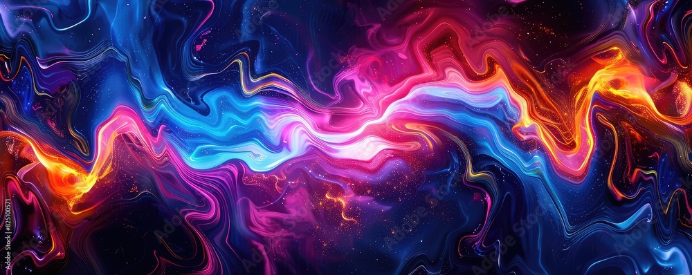 Neural misfires swirling in an abstract pattern, Psychedelic, Bright Neon Colors, Digital Art, Representing chaotic brain activity Neural misfires swirling in an abstract pattern, Psychedelic, Bright Neon Colors, Digital Art, Representing chaotic brain activity