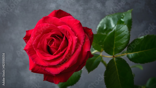 red rose on black background