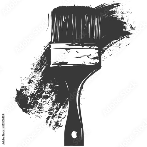 Silhouette brush for painting walls black color only