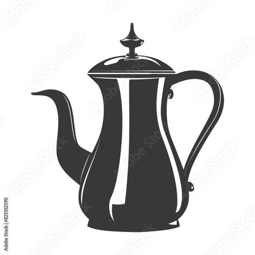 Silhouette coffee pot black color only