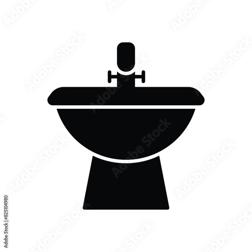 Wash Basin vector icon