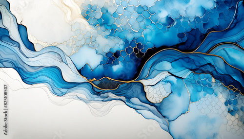 blue abstract watercolor background
