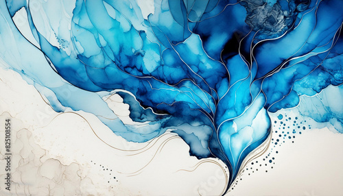 blue abstract watercolor background