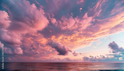 sea sunset landscape background