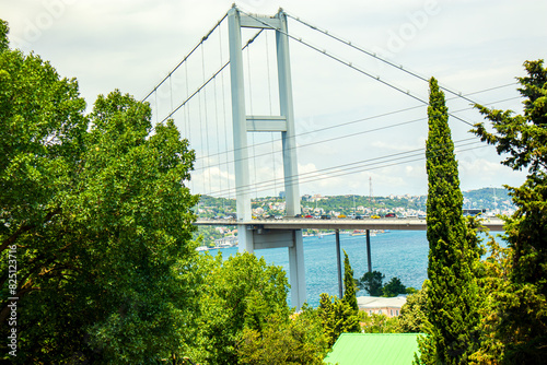 Bosphorus bridge over the sea in the Istanbul city © Erdem