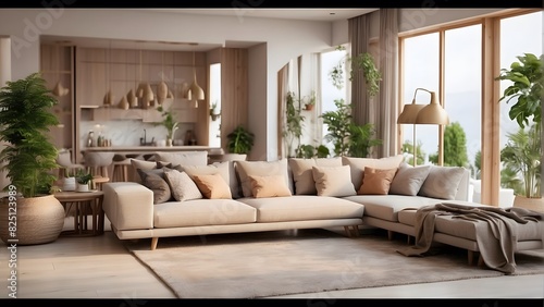 A modern and minimal living room  minimal interior design