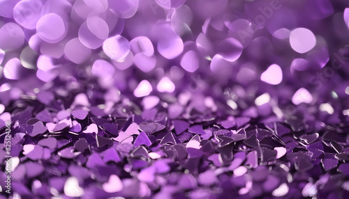 konfetti, sterne, viele, niemand, close up, bokeh, leuchtend, lila, violett, modern, hintergrund, textur, muster, glitter, glitzer, kreativ, design, abstrakt, leuchtend, licht, party, feier, silvester photo