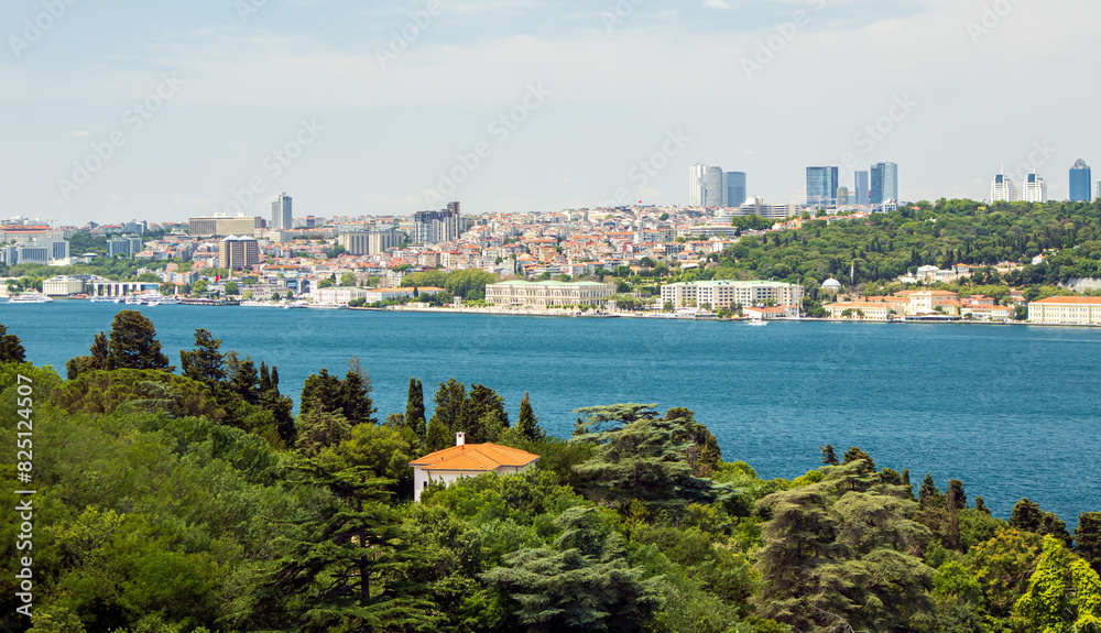 Panorama of the coastline istanbul city Panorama of the coastline istanbul city