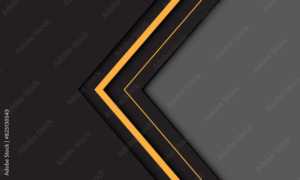 Abstract yellow black arrow direction geometric grey blank space design modern futuristic background vector Abstract yellow black arrow direction geometric grey blank space design modern futuristic background vector