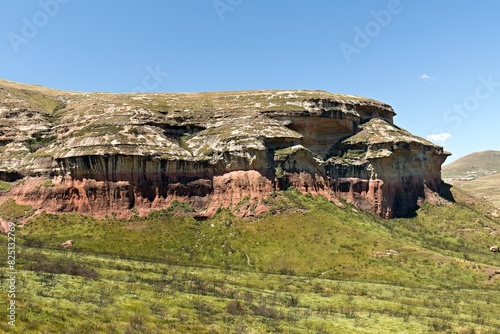 View of the landscape in Golden Gate Highlands National Park while hiking the Wodehouse Trail. Republic of South Africa. Africa. photo