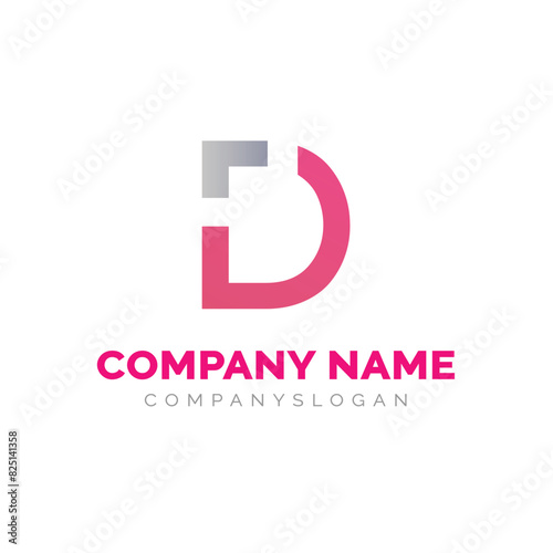 Letter D logo design, vector logo design 