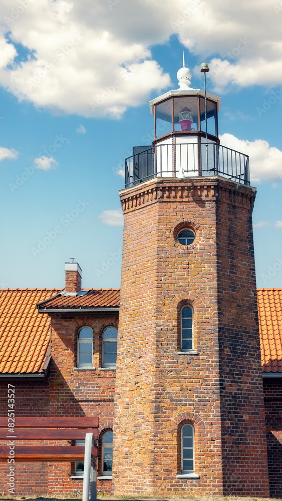 Vente Cape, Lithuania - June 10, 2023: Old lighthouse Vente Cape, Lithuania - June 10, 2023: Old lighthouse