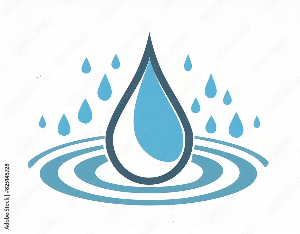 water drop icon, vector image on white background water drop icon, vector image on white background