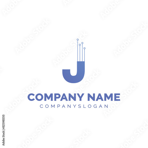 Free Download Letter J logo design, vector logo design  - GFXLoad