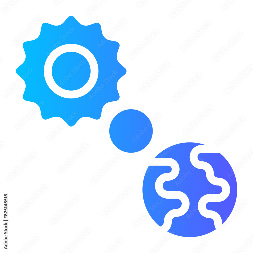 Obraz premium solar gradient icon