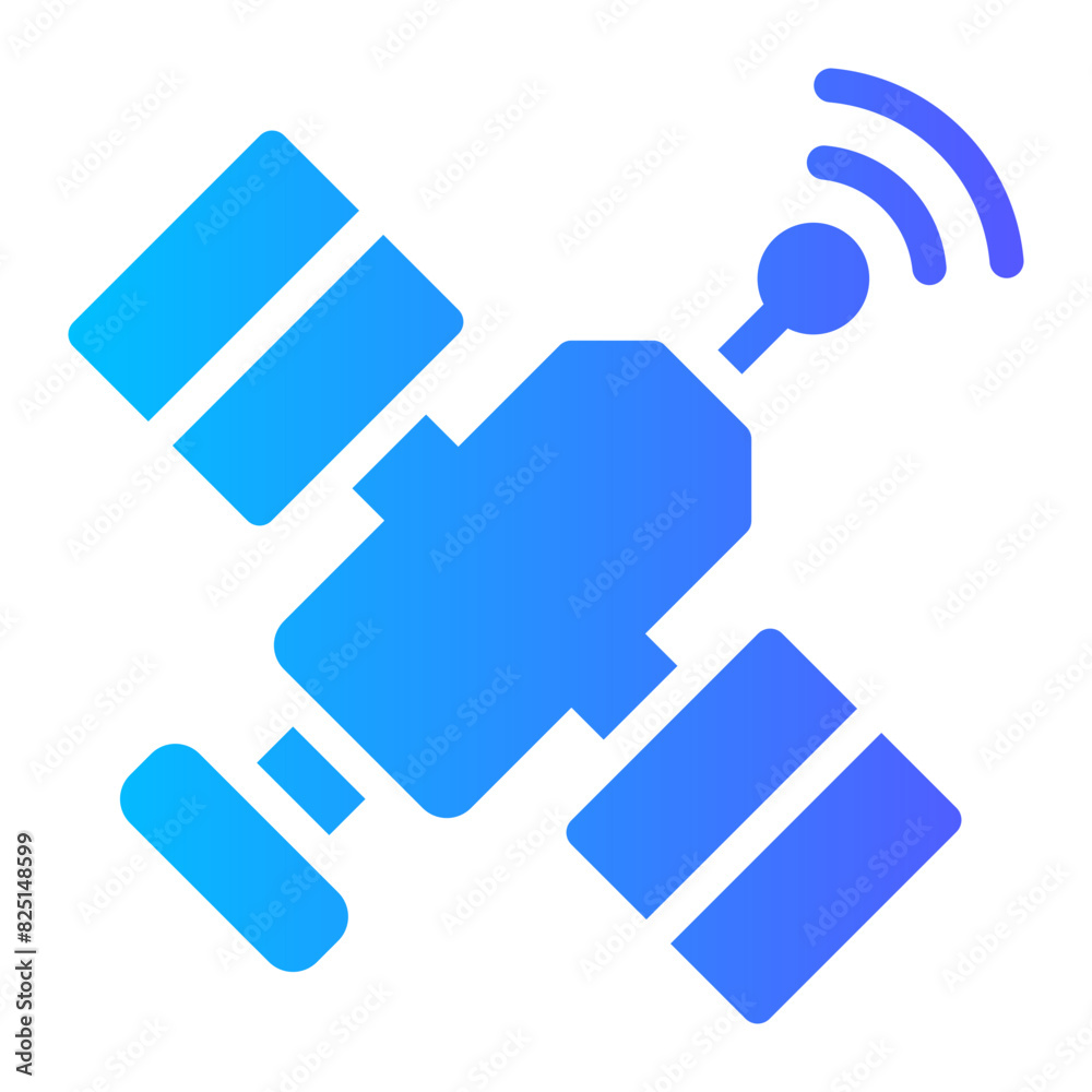 space station gradient icon space station gradient icon