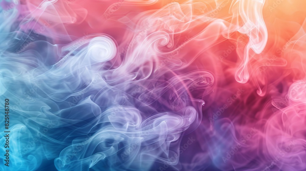 dramatic abstract smoke and fog in vivid contrasting colors luxury background illustration creative design