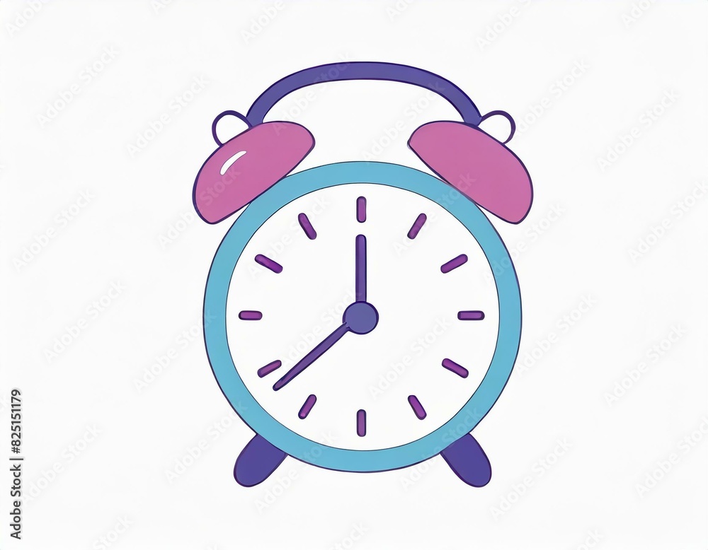 clock alarm icon, vector image on white background, logo clock alarm icon, vector image on white background, logo