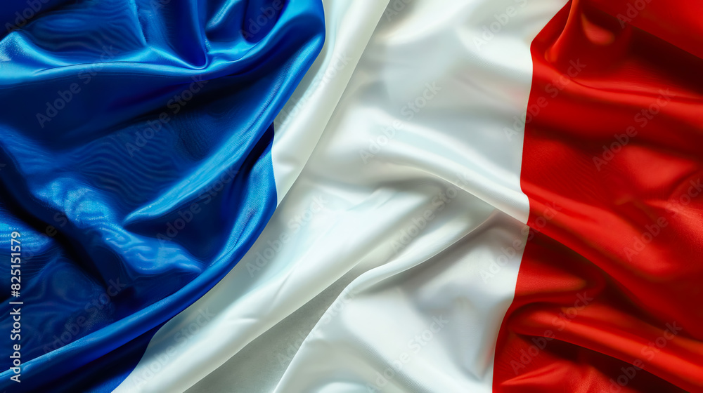 crumpled the national flag of France - also known as the French Tricolour or simply the Tricolour.